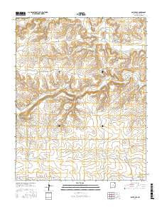 Boiler Gap New Mexico Current topographic map, 1:24000 scale, 7.5 X 7.5 Minute, Year 2017