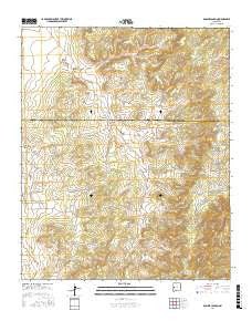 Bonine Canyon New Mexico Current topographic map, 1:24000 scale, 7.5 X 7.5 Minute, Year 2017