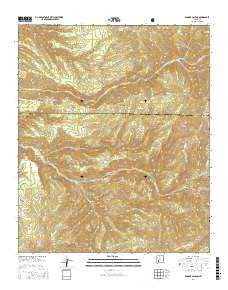 Bonner Canyon New Mexico Current topographic map, 1:24000 scale, 7.5 X 7.5 Minute, Year 2017