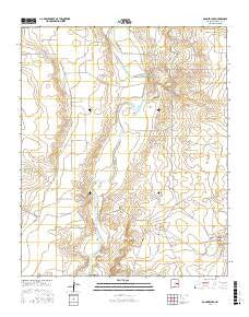 Bonner Lake New Mexico Current topographic map, 1:24000 scale, 7.5 X 7.5 Minute, Year 2017
