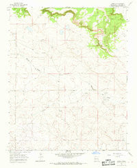 Borica New Mexico Historical topographic map, 1:24000 scale, 7.5 X 7.5 Minute, Year 1966