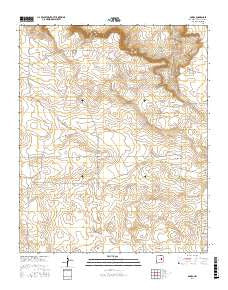Borica New Mexico Current topographic map, 1:24000 scale, 7.5 X 7.5 Minute, Year 2017