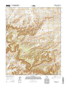 Borrego Pass New Mexico Historical topographic map, 1:24000 scale, 7.5 X 7.5 Minute, Year 2013