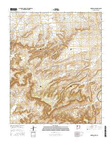 Borrego Pass New Mexico Current topographic map, 1:24000 scale, 7.5 X 7.5 Minute, Year 2017