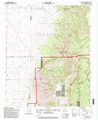 Bosque Peak New Mexico Historical topographic map, 1:24000 scale, 7.5 X 7.5 Minute, Year 1995