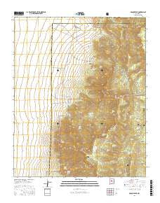 Bosque Peak New Mexico Current topographic map, 1:24000 scale, 7.5 X 7.5 Minute, Year 2017