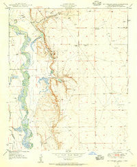 Bottomless Lakes New Mexico Historical topographic map, 1:24000 scale, 7.5 X 7.5 Minute, Year 1950