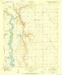 Bottomless Lakes New Mexico Historical topographic map, 1:24000 scale, 7.5 X 7.5 Minute, Year 1950