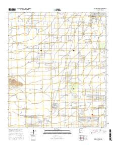 Bowlin Ranch New Mexico Current topographic map, 1:24000 scale, 7.5 X 7.5 Minute, Year 2017