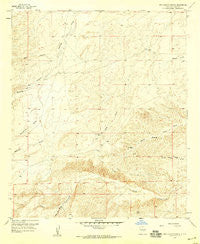 Box Canyon Ranch New Mexico Historical topographic map, 1:24000 scale, 7.5 X 7.5 Minute, Year 1957