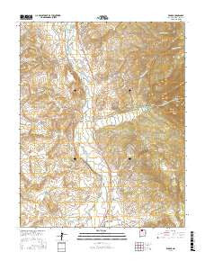 Brazos New Mexico Current topographic map, 1:24000 scale, 7.5 X 7.5 Minute, Year 2017