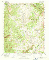Brazos Peak New Mexico Historical topographic map, 1:62500 scale, 15 X 15 Minute, Year 1955