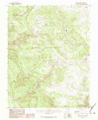 Brazos Peak New Mexico Historical topographic map, 1:24000 scale, 7.5 X 7.5 Minute, Year 1983