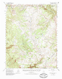 Brazos Peak New Mexico Historical topographic map, 1:62500 scale, 15 X 15 Minute, Year 1955