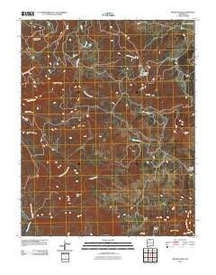 Brazos Peak New Mexico Historical topographic map, 1:24000 scale, 7.5 X 7.5 Minute, Year 2010