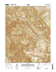 Brazos Peak New Mexico Current topographic map, 1:24000 scale, 7.5 X 7.5 Minute, Year 2017