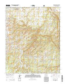 Bread Springs New Mexico Current topographic map, 1:24000 scale, 7.5 X 7.5 Minute, Year 2013