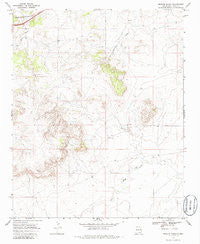 Briscoe Ranch New Mexico Historical topographic map, 1:24000 scale, 7.5 X 7.5 Minute, Year 1968