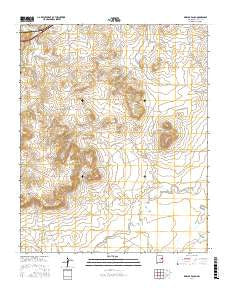 Briscoe Ranch New Mexico Current topographic map, 1:24000 scale, 7.5 X 7.5 Minute, Year 2017
