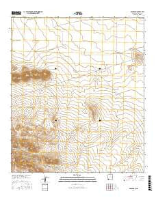 Brockman New Mexico Current topographic map, 1:24000 scale, 7.5 X 7.5 Minute, Year 2017