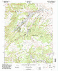Broke Off Mountain New Mexico Historical topographic map, 1:24000 scale, 7.5 X 7.5 Minute, Year 1995