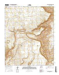 Broom Mountain New Mexico Current topographic map, 1:24000 scale, 7.5 X 7.5 Minute, Year 2017