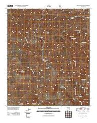 Brushy Mountain New Mexico Historical topographic map, 1:24000 scale, 7.5 X 7.5 Minute, Year 2011