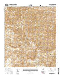 Brushy Mountain New Mexico Current topographic map, 1:24000 scale, 7.5 X 7.5 Minute, Year 2017