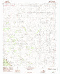 Buckeye New Mexico Historical topographic map, 1:24000 scale, 7.5 X 7.5 Minute, Year 1985