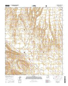 Buckhorn New Mexico Current topographic map, 1:24000 scale, 7.5 X 7.5 Minute, Year 2017