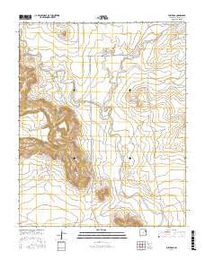 Bueyeros New Mexico Current topographic map, 1:24000 scale, 7.5 X 7.5 Minute, Year 2017