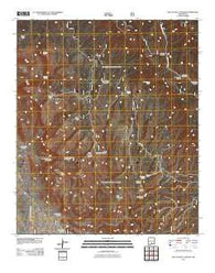Bug Scuffle Canyon New Mexico Historical topographic map, 1:24000 scale, 7.5 X 7.5 Minute, Year 2011