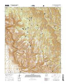 Bug Scuffle Canyon New Mexico Current topographic map, 1:24000 scale, 7.5 X 7.5 Minute, Year 2017