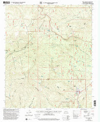 Bull Basin New Mexico Historical topographic map, 1:24000 scale, 7.5 X 7.5 Minute, Year 1999