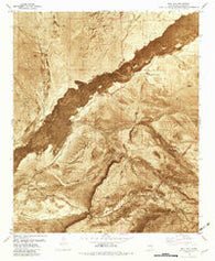 Bull Gap New Mexico Historical topographic map, 1:24000 scale, 7.5 X 7.5 Minute, Year 1981
