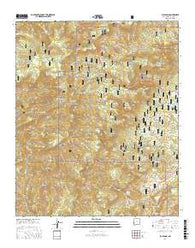 Bull Basin New Mexico Current topographic map, 1:24000 scale, 7.5 X 7.5 Minute, Year 2017