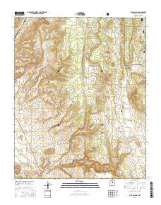 Bull Canyon New Mexico Current topographic map, 1:24000 scale, 7.5 X 7.5 Minute, Year 2017