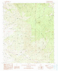 Bullard Peak New Mexico Historical topographic map, 1:24000 scale, 7.5 X 7.5 Minute, Year 1990