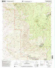 Bullard Peak New Mexico Historical topographic map, 1:24000 scale, 7.5 X 7.5 Minute, Year 1999
