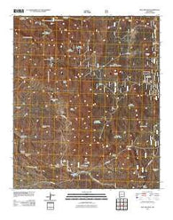 Bullard Peak New Mexico Historical topographic map, 1:24000 scale, 7.5 X 7.5 Minute, Year 2011