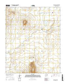 Bulldog Mesa New Mexico Current topographic map, 1:24000 scale, 7.5 X 7.5 Minute, Year 2017