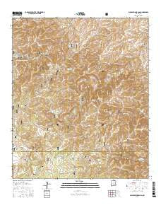 Bullis Spring Ranch New Mexico Current topographic map, 1:24000 scale, 7.5 X 7.5 Minute, Year 2017