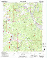 Burned Mountain New Mexico Historical topographic map, 1:24000 scale, 7.5 X 7.5 Minute, Year 1995