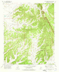 Burned Timber Canyon New Mexico Historical topographic map, 1:24000 scale, 7.5 X 7.5 Minute, Year 1972