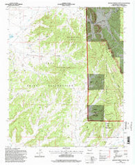 Burned Timber Canyon New Mexico Historical topographic map, 1:24000 scale, 7.5 X 7.5 Minute, Year 1995