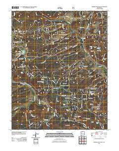 Burned Mountain New Mexico Historical topographic map, 1:24000 scale, 7.5 X 7.5 Minute, Year 2011