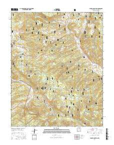 Burned Mountain New Mexico Current topographic map, 1:24000 scale, 7.5 X 7.5 Minute, Year 2017