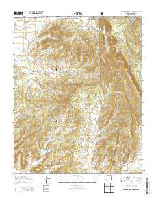 Burned Timber Canyon New Mexico Current topographic map, 1:24000 scale, 7.5 X 7.5 Minute, Year 2013