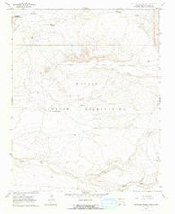 Burnham Trading Post New Mexico Historical topographic map, 1:24000 scale, 7.5 X 7.5 Minute, Year 1966