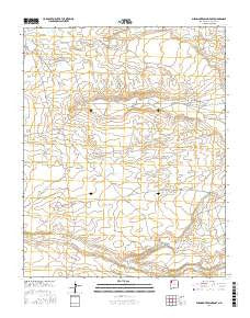 Burnham Trading Post New Mexico Current topographic map, 1:24000 scale, 7.5 X 7.5 Minute, Year 2017